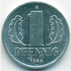 ГДР, 1 пфенниг 1984 год