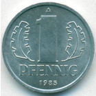 ГДР, 1 пфенниг 1985 год (AU)