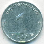 ГДР, 1 пфенниг 1952 год А