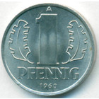 ГДР, 1 пфенниг 1960 год (UNC)