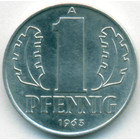 ГДР, 1 пфенниг 1963 год (AU)