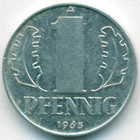 ГДР, 1 пфенниг 1965 год