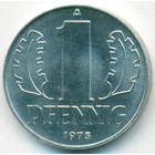 ГДР, 1 пфенниг 1975 год (UNC)
