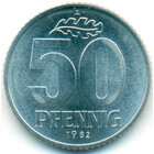 ГДР, 50 пфеннигов 1982 год (UNC)