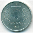 ГДР, 5 пфеннигов 1983 год