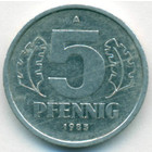 ГДР, 5 пфеннигов 1983 год