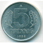 ГДР, 5 пфеннигов 1988 год
