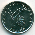 Тонга, 10 сенити 1996 год (UNC)