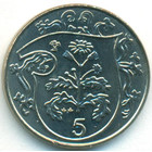 Остров Мэн, 5 пенсов 1985 год (UNC)