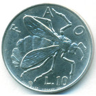 Сан-Марино, 10 лир 1974 год (UNC)