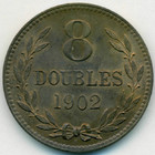 Гернси, 8 дублей 1902 год (AU)