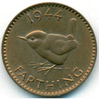 Великобритания, 1 фартинг 1944 год (AU)