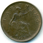 Великобритания, 1 фартинг 1930 год (UNC)