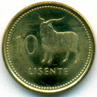 Лесото, 10 лисенте 1998 год (UNC)