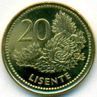 Лесото, 20 лисенте 1998 год (UNC)