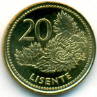 Лесото, 20 лисенте 1998 год (UNC)
