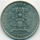 Азорские острова, 25 эскудо 1980 год (UNC)