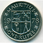 Маврикий, 1 рупия 1978 год (UNC)