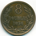 Гернси, 8 дублей 1874 год