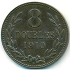 Гернси, 8 дублей 1910 год