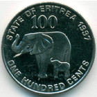 Эритрея, 100 центов 1997 год (UNC)