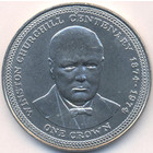 Остров Мэн, 1 крона 1974 год (UNC)