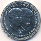 Остров Мэн, 1 крона 1981 год (UNC)