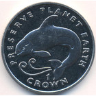 Остров Мэн, 1 крона 1996 год (UNC)