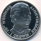 Остров Мэн, 1 крона 1991 год (UNC)