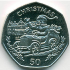 Гибралтар, 50 пенсов 1993 год (AU)