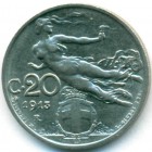 Италия, 20 чентезимо 1913 год
