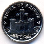 Остров Мэн, 5 пенсов 2014 год (UNC)