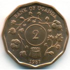 Уганда, 2 шиллинга 1987 год (UNC)