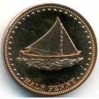 Остров Столтнхофф, 1/2 пенни 2008 год (UNC)