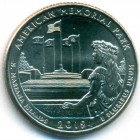 США, 25 центов 2019 год P (UNC)