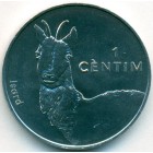 Андорра, 1 сантим 2002 год (UNC)