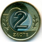 Польша, 2 злотых 1995 год (UNC)