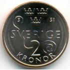 Швеция, 2 кроны 2016 год (UNC)