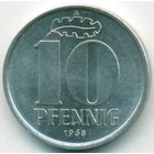 ГДР, 10 пфеннигов 1965 год (UNC)