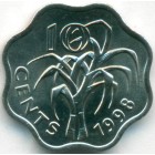Свазиленд, 10 центов 1998 год (UNC)
