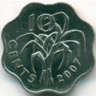 Свазиленд, 10 центов 2007 год (AU)