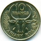 Мадагаскар, 10 франков 1989 год (UNC)