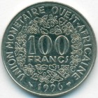Западно-Африканские Штаты, 100 франков 1996 год