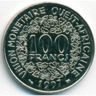 Западно-Африканские Штаты, 100 франков 1997 год (AU)
