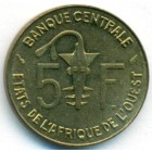 Западно-Африканские Штаты, 5 франков 1976 год (UNC)