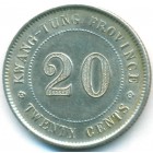 Китай, провинция Гуандун, 20 центов 1918 год