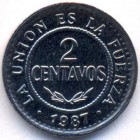 Боливия, 2 боливиано 1987 год (UNC)