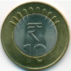 Индия, 10 рупий 2011 год (UNC)