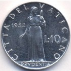 Ватикан, 10 лир 1952 год (UNC)