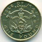 Остров Мэн, 1 фунт 1985 год (UNC)